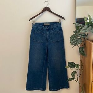 J. Crew Point Sur Wide Leg Cropped Jeans